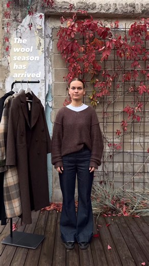 KÄT trademark wool coats are crafted here in Estonia from superior German wool, a heritage spanning 10 generations and 350 years. Brenda is wearing MAGIE wool coat in herringbone, LENE wool coat in checked brown, and MAGIE wool coat in black. Look cool in 100% wool — kat.studio | KÄT