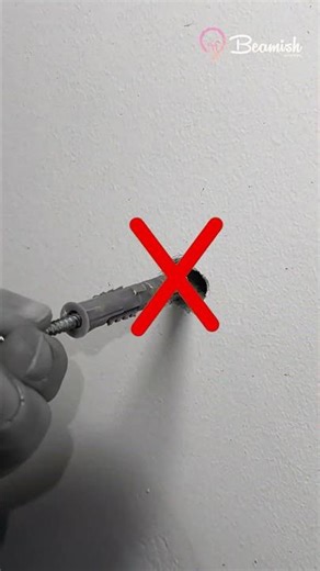 Simple wall anchor hack #diy #wall #anchor #trick