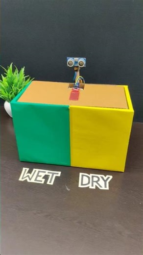 Automatic wet and dry Dustbin using Arduino Uno #arduinoprojects #arduino #robot #diy #sciencproject