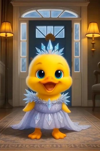 Duckling Turns Into an Ice Princess with a Magical Dress#cute #duck#shorts