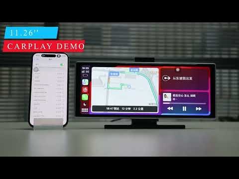 10/11.26 inch Dash Cam 4K Car DVR Wireless Carplay & Android Auto GP