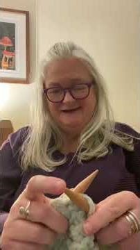 Learning to knit at 60 - Night-time knit and natter, using circular needles