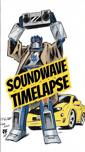 #transformers #soundwave #drawing #timelapse