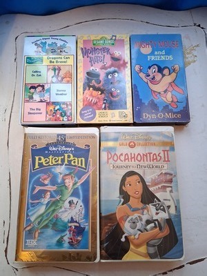 Lot of 5 VHS Video Tapes Dragon Tales-sesame Street Nostalgic Movie Night | eBay