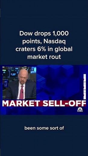 Dow drops 1,000 points, Nasdaq craters 6% in global market rout