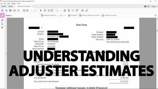 How To Read Insurance Adjuster Xactimate Estimates