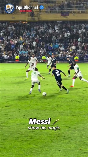 Messi show his magic 😳 #football #messi #skills