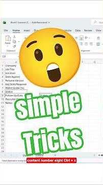 25 Excel Shortcut #shorts #excel
