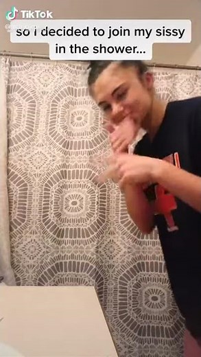 So I decided to join my sister in the shower