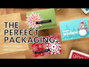 Gina K. Designs Gift Card Envelopes: 3 Very EASY Designs!