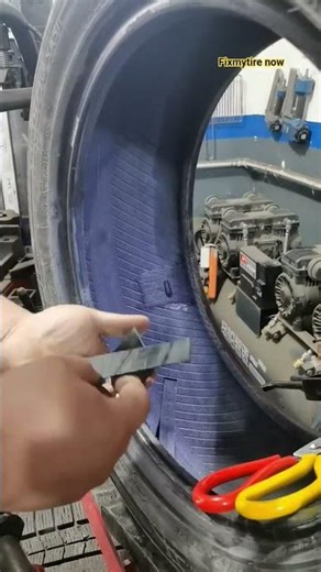 Hard Damage Tire Repair Machine. #automobile