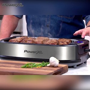 Grill your favorite foods indoors to perfection - without all the smoke! Easy to clean, non-stick, smokeless and more. | PowerXL