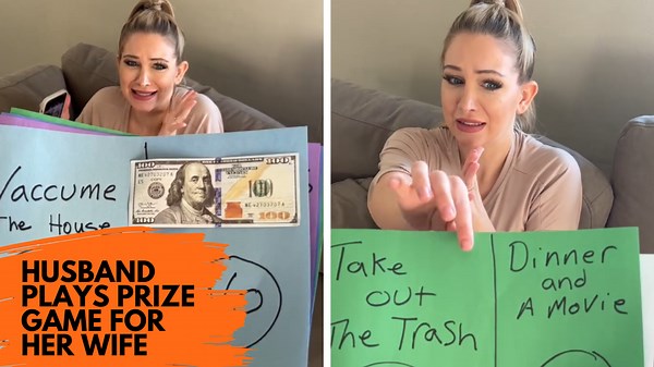 Husband Plays Prize Game for Her Wife: Sweet Surprises Await!