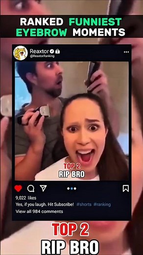 Top 5 Funniest Eyebrow Fail Moments 😂 | Hilarious Beauty Fails Ranked #shorts #ranked #funny