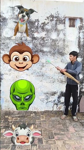 Head to Dog, Monkey, Alien, Cow - Funny dance magic vfx