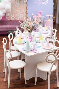Two 5ft Kids Curvy Plywood Tables Gift Connectable Party Furniture for Children's Events & Playroom Décor - Etsy