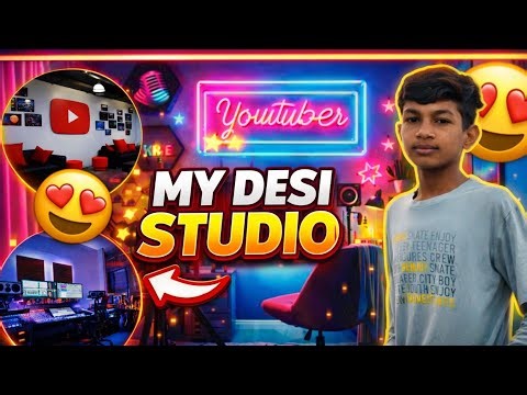 MY DESI STUDIO TOUR 2026 😍 | Dream YouTuber Setup in Low Budget 🔥My Desi Studio Tour😱| YouTube Setup