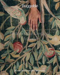 Back in bloom! Meet the NEW washable designs from our Ruggable x Morris & Co. Collection. | Ruggable