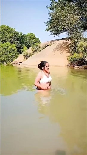 Desi Village girl bath video || bikni wear panty bra video #village #girl #bath #video