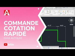 COMMANDE COTATION RAPIDE DANS AUTOCAD