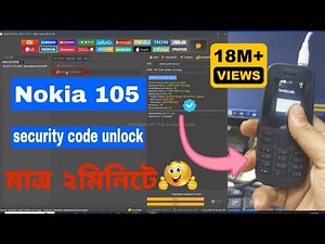 nokia 105 security code 🔐🙆‍♂️Nokia TA-1174 Reset Password by Unlock tool✅