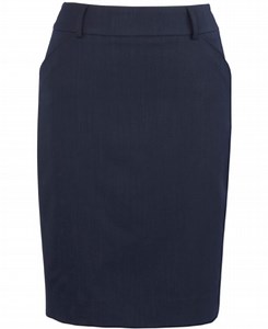 Biz Corporates Cool Stretch Women's Multi Pleat Skirt | Corporate Wear | Hip Pocket