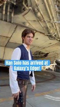 Han Solo has arrived at Galaxy’s Edge! ￼Disneyland #starwars