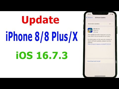 How to update, upgrade iPhone 8/8 Plus/X software to iOS 16.7.3