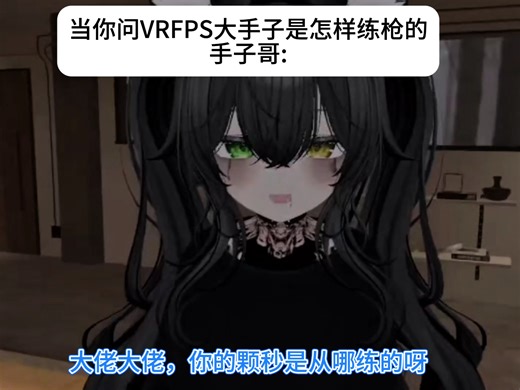 当你问VRFPS大手子是怎样练枪的be like: