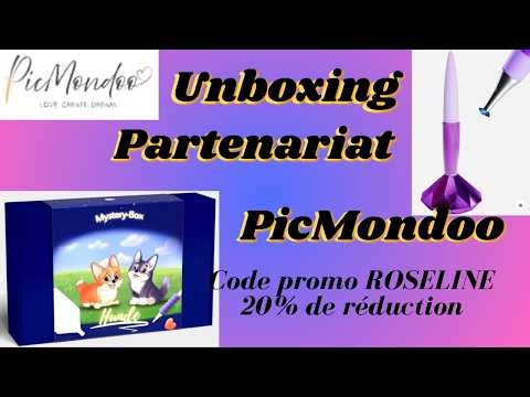 Unboxing partenariat Picmondoo #mysterybox #arttherapy #picmondoo #diamondpainting #collab