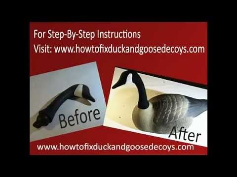 How to Flock Goose Decoy Heads in 5 Simple Steps & FREE printable instructions