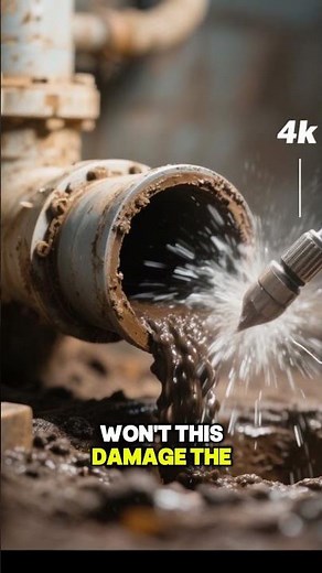 This Tool Can Crush Cement Inside Pipes! | The Future of Drain Cleaning 🔧💥