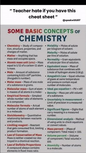 🧪 The Chemistry cheat sheet every student should save before exams! 📚✅✅#motivation #education #gk