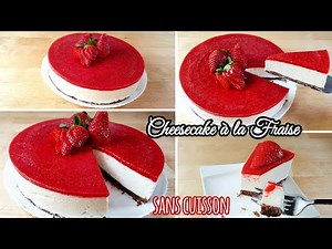No-Bake Strawberry Cheesecake