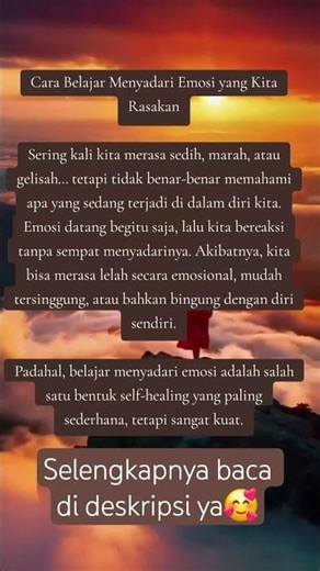 Cara Menyadari Emosi yang kita rasakan