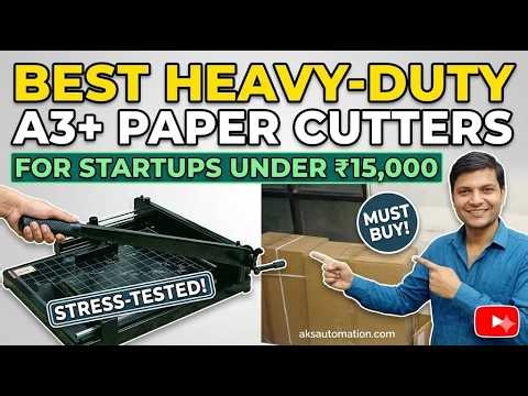 Best Heavy-Duty A3+ Paper Cutting Machines for Startups Under Fifteen Thousand Rupees 📚✂️ Must Buy!