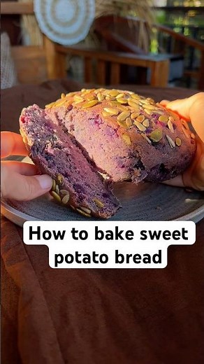 How to bake sweet potato bread #sweetpotato #bread #baking