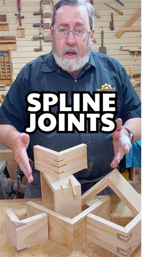 Sawinery Woodworking on Instagram: "6 Ways to Do Spline Joints – Beyond the Basics! Spline joints don’t just add strength—they can be a design feature too. In this video, I’m showing six different ways to do spline joints, from simple reinforcement to decorative detail. Whether you're going for hidden support or eye-catching contrast, there’s a spline technique that fits your project. It’s one of the most versatile joints in woodworking, and once you try it, you'll find more and more uses for it