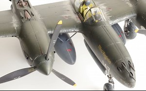田宫 1/48 洛克希德 P-38G "闪电"战斗机模型制作