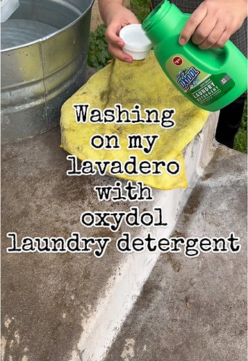 Washing Clothes by Hand with Oxydol Laundry Detergent