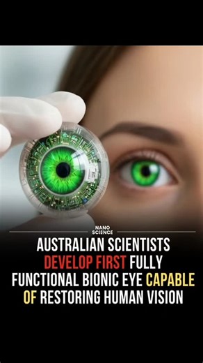 Grace Jeong on Instagram: "✨👁️ Australian Scientists Create First Fully Functional Bionic Eye — Restoring Vision to the Blind A groundbreaking leap in medical technology has just been revealed in Australia. Researchers have developed the world’s first fully functional bionic eye, capable of restoring vision to people who are blind or severely visually impaired. How it works: 🔹 The bionic eye converts visual data into electrical signals 🔹 These signals stimulate the optic nerve directly 🔹 The