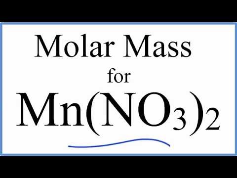 Molar Mass / Molecular Weight of Mn(NO3)2: Manganese (II) Nitrate