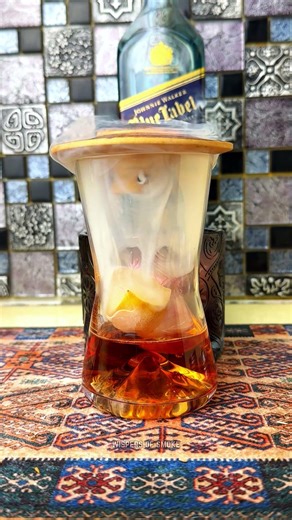 Johnnie Walker Blue Label Smoky Pour | Pomegranate Ice & Lemon Ice Fusion