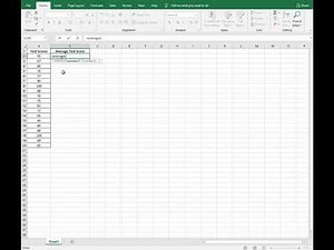 How to Calculate an Average in Microsoft Excel
