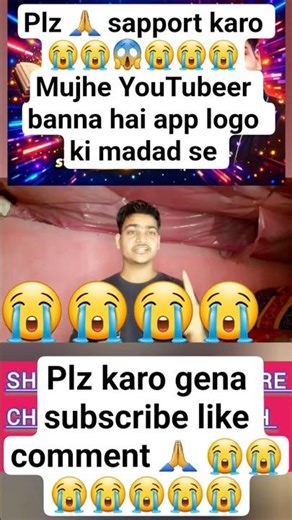 Subscribe 😭 Mujhe YouTubeer banna hai app logo ki madad se #shorts