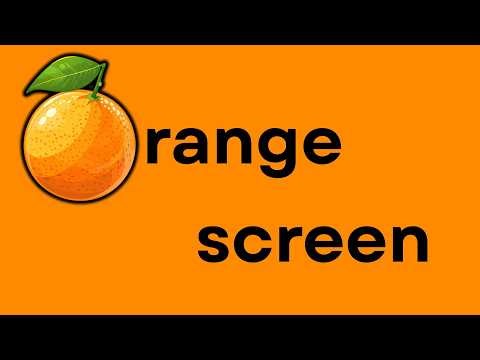 🟠 ORANGE SCREEN – 1 HOUR 🟧|| Solid Color Background (No Sound) #screen #orange