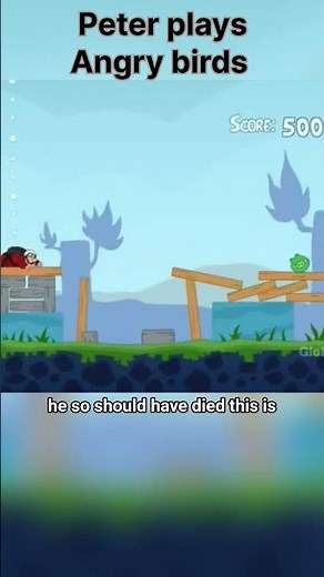 Peter plays angry birds #familyguycharacter #familyguy #petergriffin #angrybirds