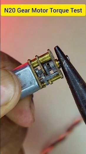 N20 gear motor torque test 🔥 #CircuitStories #electronics #motor #N20