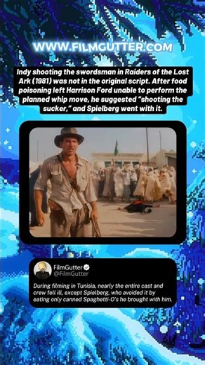 Harrison Ford, Steven Spielberg, Food Poisoning and Raiders of the Lost Ark (1981) #shorts