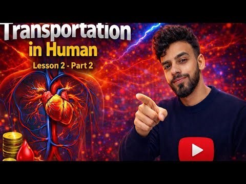 شرح Integrated Science Lesson 2 أولى ثانوي 2026 | part 2 transportation in human 🔥🔥